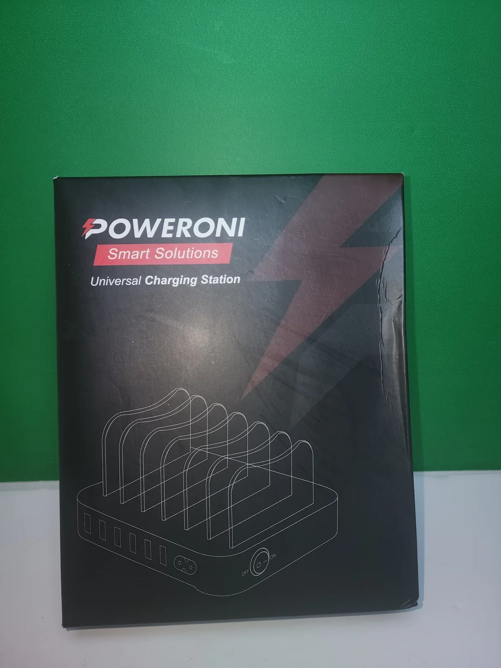 Poweroni 6-Port USB Charging Station Dock Multi Device Organizer Fast Charger